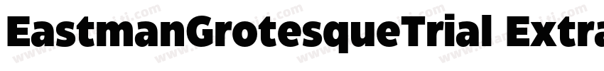 EastmanGrotesqueTrial ExtraboldItal字体转换
